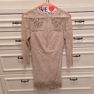 Saylor Lace Dress in Nude
